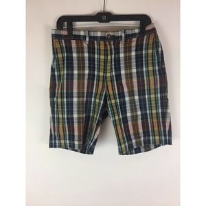 Mens plaid cotton classic fit shorts by Polo Ralph Lauren 9 inseam Size 30 New